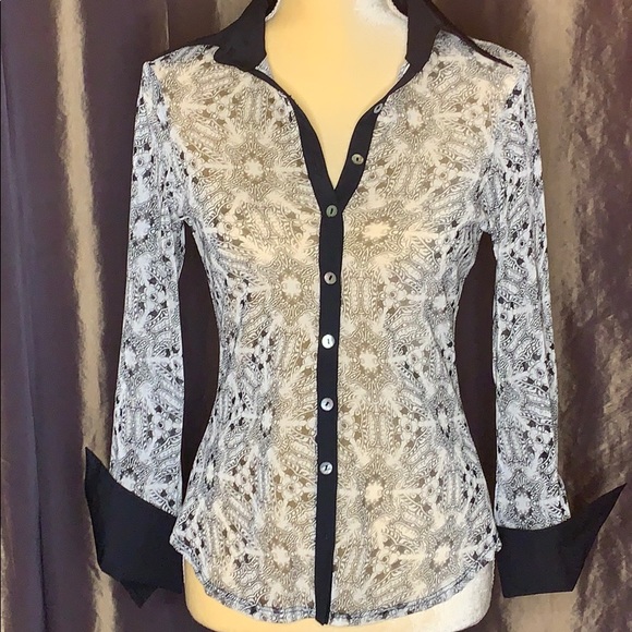 Bebe sheer shirt - Picture 2 of 7